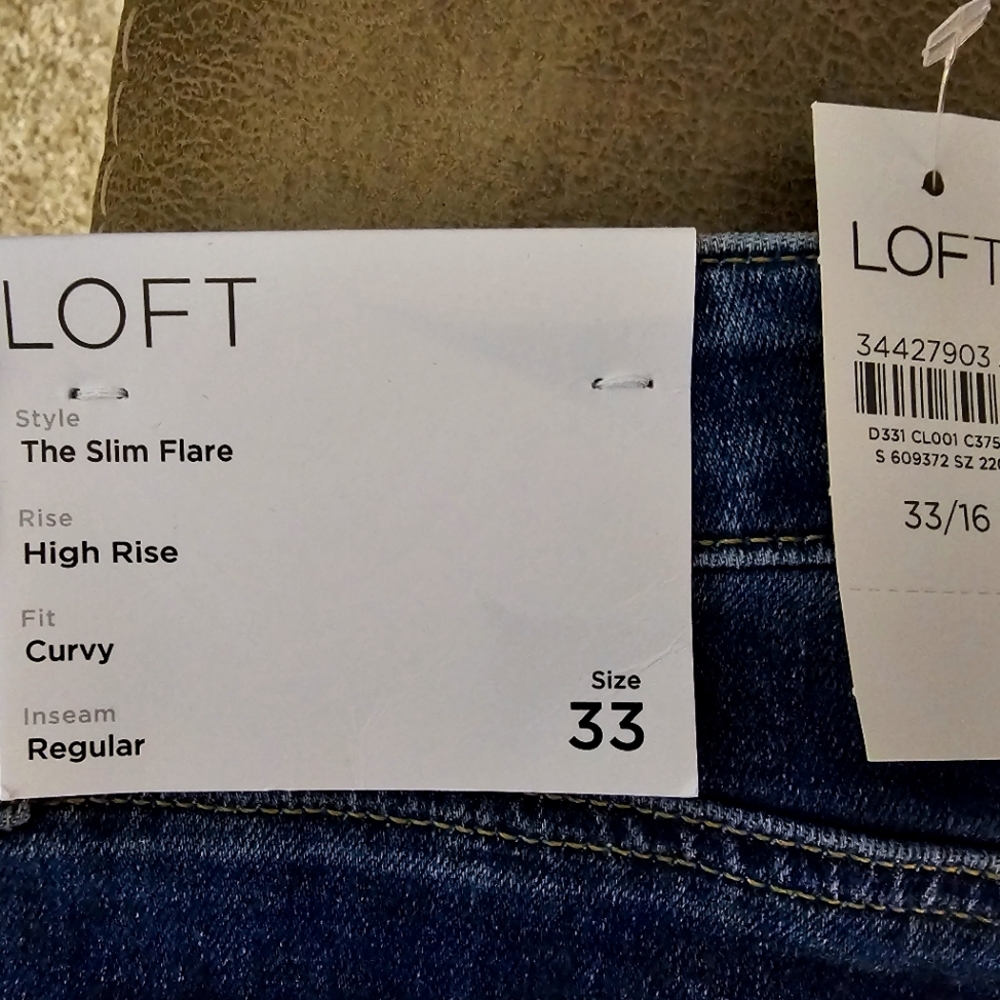 Loft Flare Jean's 33/16--NWT
